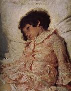 Ilia Efimovich Repin Artist daughter France oil painting reproduction